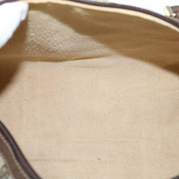 GUCCI GG Canvas Web Sherry Line Boston Bag PVC Beige Green Red Auth yk9774 - Picture 10 of 16